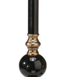 ABBEY Lampfot 50cm Svart/Antikmässing