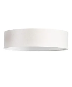 ABBIE Plafond Rund 38cm Vit/Linne