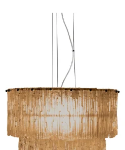 ABELONE Taklampa 47cm Svart/Amber