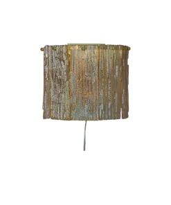 ABELONE Vägglampa 25cm Svart/Amber