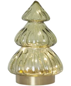 ABETE Glasdekoration Batteri 18cm Grön