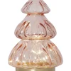 ABETE Glasdekoration Batteri 18cm Rosa