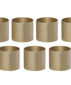 ACCESSORIZE Ljusmanschett 7-pack 2,2cm Guld
