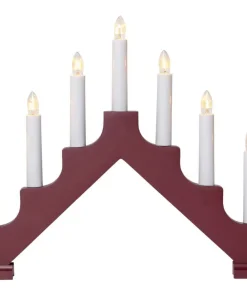 ADA Ljusstake 7L 37,5cm Röd