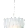 ADRIANA Taklampa 43cm Vit/Krom