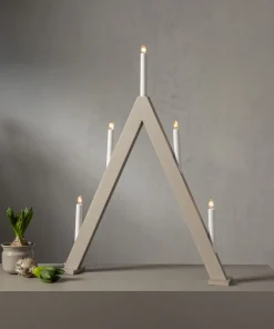 ALBO Ljusstake 5L 66cm Beige