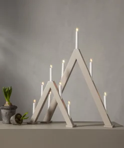 ALBO Ljusstake 5L 41cm Beige