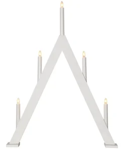 ALBO Ljusstake 5L 66cm Vit