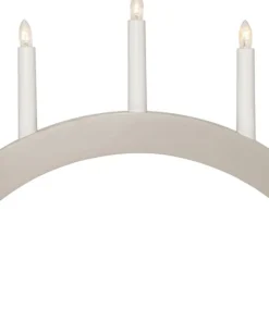 ALBO Träljusstake 5L 33cm Båge Beige