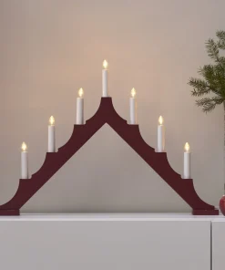 ALMA Ljusstake 40CM Röd