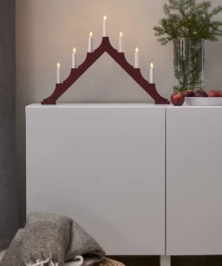 ALMA Ljusstake 40CM Röd