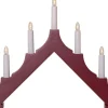 ALMA Träljusstake 33,5cm Röd