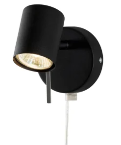 ALPHA Väggspot 13cm Svart