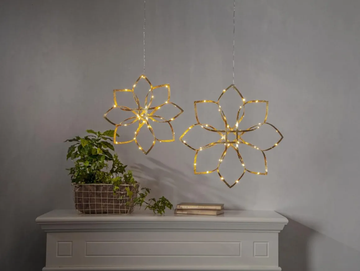 AMAZE Hängande dekoration 40cm 48LED Guld