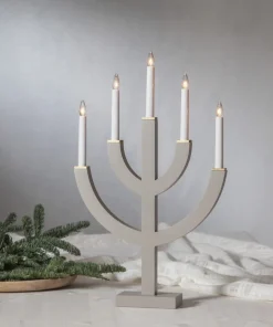 ANNO Ljusstake 5L 59cm Grå
