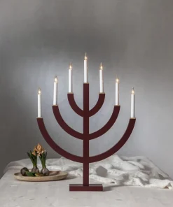 ANNO Ljusstake 7L 71cm Röd