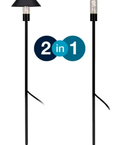 APOLLO 2in1 Pollare 65cm Svart IP44