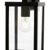 ARENDAL Vägglampa Ute 30,5cm Svart/Klar IP44