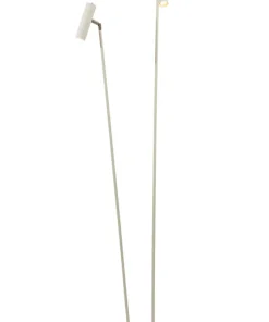 ARTIC Golvlampa LED Dubbel 137cm Vit/Krom