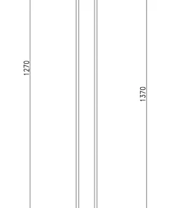 ARTIC Golvlampa LED Dubbel 137cm Vit/Krom