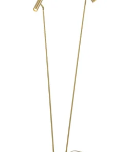 ARTIC Golvlampa LED Dubbel 137cm Matt Mässing