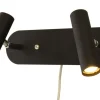 ARTIC Vägglampa LED Dubbel 30cm Svart/Krom
