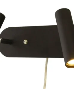 ARTIC Vägglampa LED Dubbel 30cm Svart/Krom