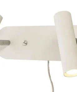 ARTIC Vägglampa LED Dubbel 30cm Vit/Krom