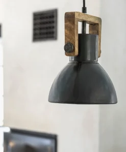 ASHBY SINGLE Tak/Fönsterlampa 19cm Pale Black Zink