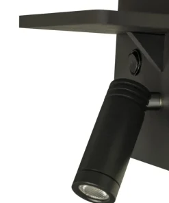 ASTOR Väggspot USB16cm Svart