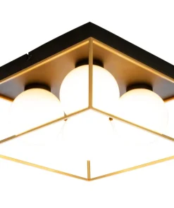ASTRO Plafond Liten 28cm Svart/Guld/Opalvit
