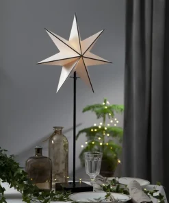 ASTRO Stjärna på fot 74cm Vit