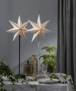 ASTRO Stjärna på fot 74cm Vit