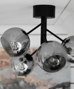 ATOM Plafond 5:a 48cm Svart/Rökgrå