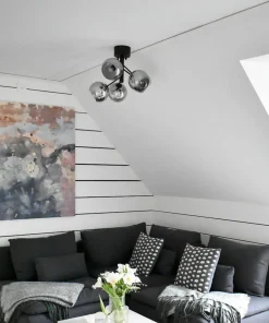 ATOM Plafond 5:a 48cm Svart/Rökgrå