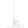 ATOM Taklampa 5-arm 48cm Vit/Klar