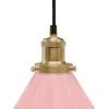 AUGUST Fönsterlampa Veckad 15cm Mässing/Rosa
