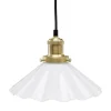 AUGUST Fönsterlampa Veckad 24,5cm Mässing/Opal