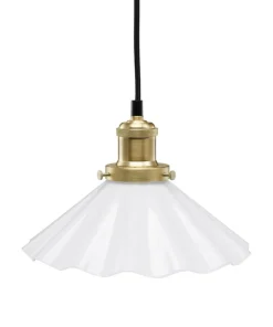 AUGUST Fönsterlampa Veckad 24,5cm Mässing/Opal