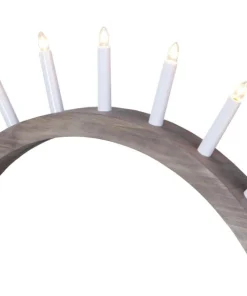 AURA Träljusstake 58cm Brun