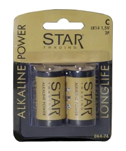 BATTERI 2-Pack C 1,5V Power Alkaline