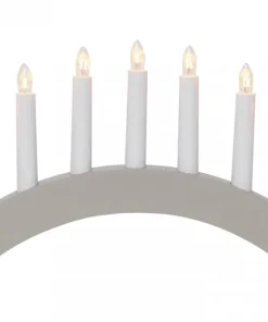 BEA Träljusstake 39cm Grå
