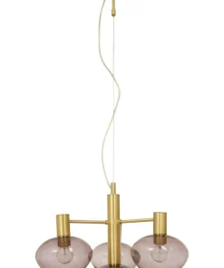 BELL Taklampa 4:a 47cm Matt Mässing/Rök
