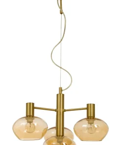 BELL Taklampa 4:a 47cm Matt Mässing/Amber