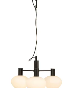 BELL Taklampa 4:a 47cm Svart/Opalvit