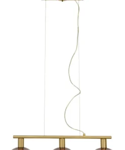 BELL Taklampa 3:a Rak 70cm Matt Mässing/Rök