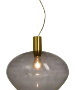BELL Taklampa 35cm Matt Mässing/Rök