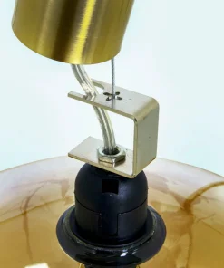 BELL Taklampa 35cm Matt Mässing/Amber