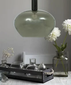 BELL Taklampa 35cm Svart/Rökgrå