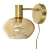 BELL Vägglampa 20cm Matt Mässing/Amber